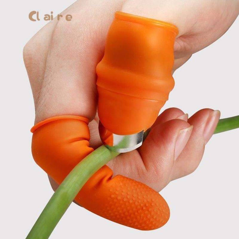 COD 6PCSมีดหยิบผัก นิ้วเด็ดยอดผัก เด็ดยอด ตัดปลายยอด หรือเด็ดผักทำครัวในบ้าน สะดวก เล็บไม่ดำ Claire