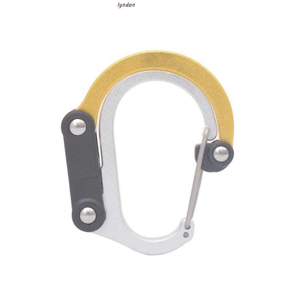 Lyndon Hybrid Gear Clip ตกปลา Non-Locking Climbing Gear คลิปแข็งแรง Hook Multifunctional หมุน Hook Clip