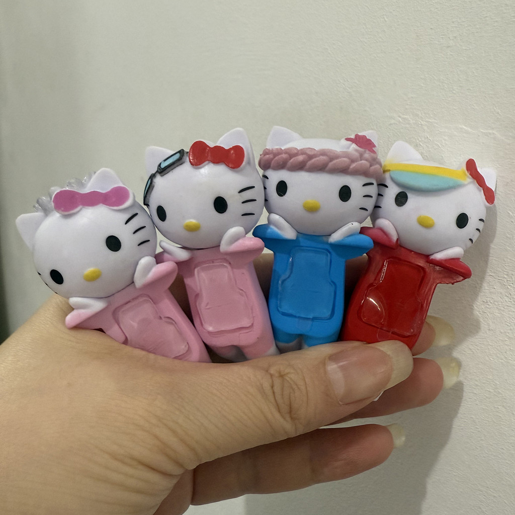 1 ชิ้นสุ่ม Hello KITTY HIPPERS series สามารถติดกาวเพื่อวัตถุในชีวิตประจําวัน อุปกรณ์เสริมโทรศัพท์มือถือน่ารัก