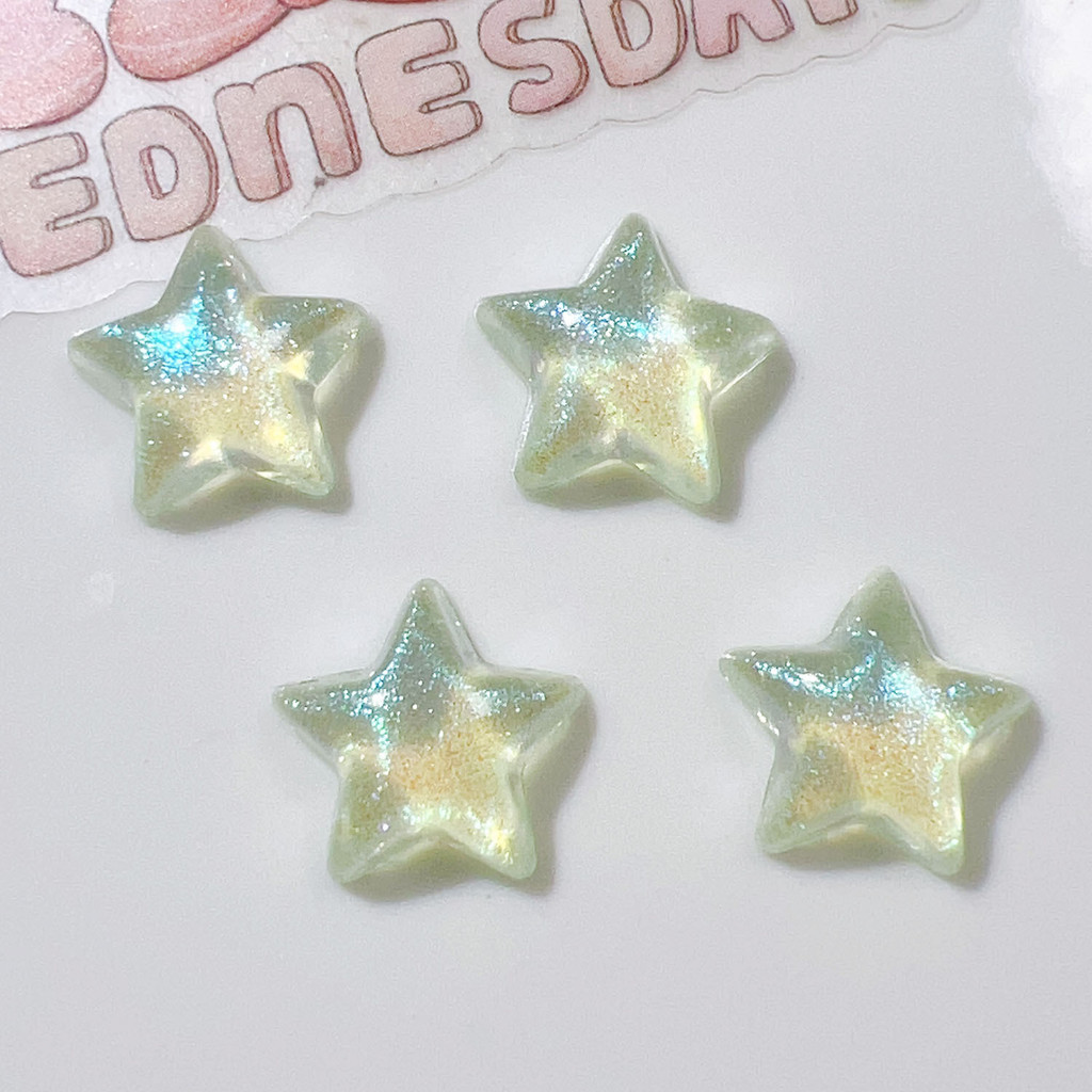 การ์ตูน Aurora สี Star Croc Jibbits อะคริลิค Fitting รองเท้า Charms DIY เครื่องประดับ Jibitz Croc Mini ดาวห้าแฉก jibits สําหรับสาวรองเท้าอุปกรณ์เสริม