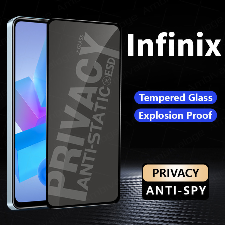 ฟิล์มกระจกกันมองด้านข้าง เต็มจอ สําหรับ Infinix Smart 5 7 8 Hot 30i 40i Note 12 30 40 Hot 9 10 11S 11 Play Zero 5G