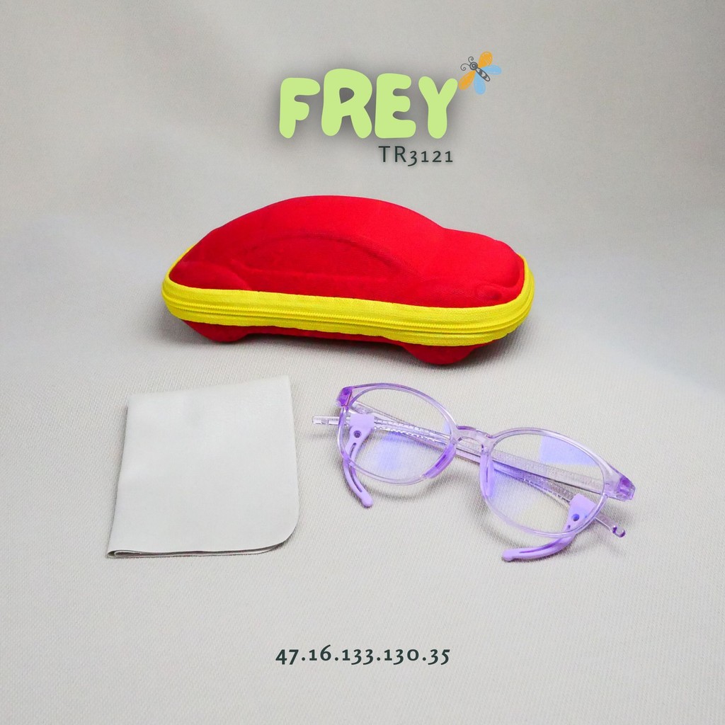 แว่นกรองแสงสีฟ้า รุ่น Frey เฟรย์ TR3121 แว่นสายตาสั้น แว่นตาสำหรับเด็ก