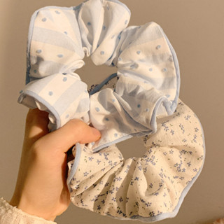 Jojo COCO สไตล์เกาหลีขนาดใหญ่ดอกไม้พิมพ์ผม Tie ผู้หญิง Scrun…