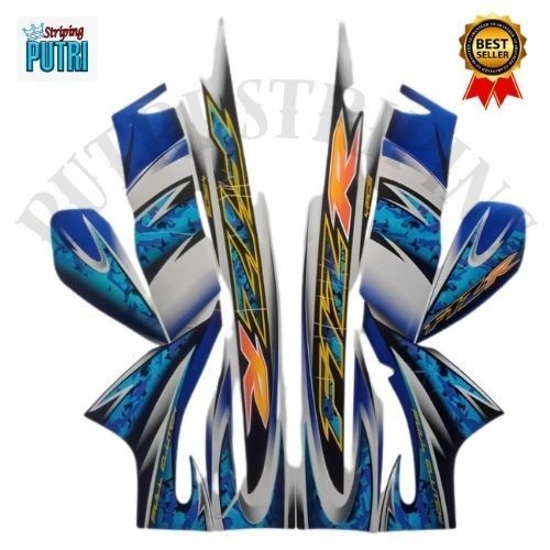 Yamaha F1ZR 2005 Striping Stickers - Standard F1ZR 2005 รายชื่อสติ๊กเกอร์และ