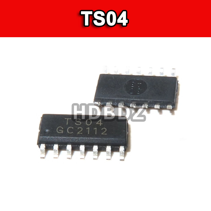2~5PCS TS04  SOP-14 ชิปสัมผัสแบบ Capacitive IC SMD