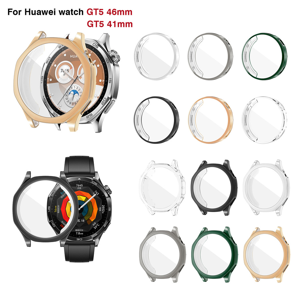 Tpu Electroplated Case Cover ป้องกันสําหรับนาฬิกา Huawei GT5 46 มม.41 มม.GT 5 ตัวป้องกันกันชน