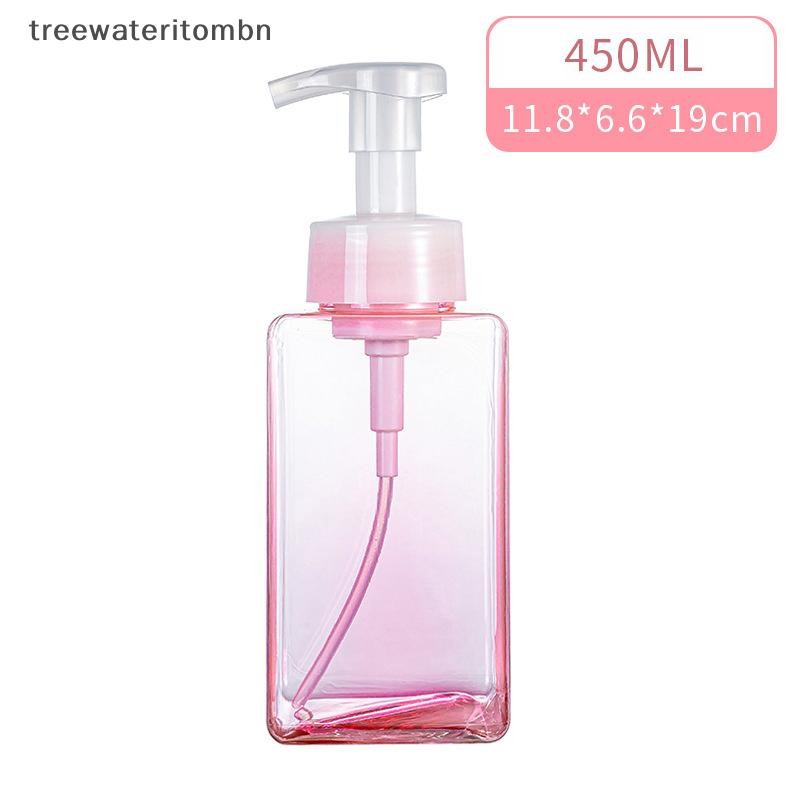 ทีที 250/450มิลลิลิตรมูสทําความสะอาดผิวหน้าโฟมตู้ปั๊มพลาสติกมินิขวดเปล่ารีฟิลสําหรับการเดินทางทําความสะอาดเครื่องสําอาง mbn