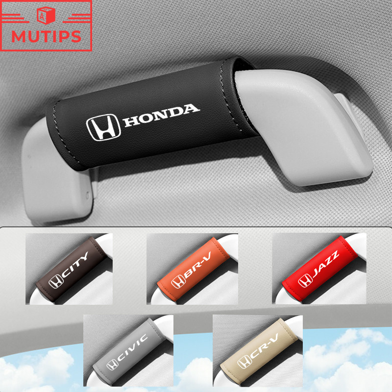 Honda ฝาครอบมือจับประตูรถยนต์ ปลอกสวมหุ้มราวจับ มือจับหลังคา ฝาครอบป้องกันs สําหรับ civic 11th gen fd fc eg fk HRV Jazz City Mugen Fit Vezel Accord BRV WRV Stream