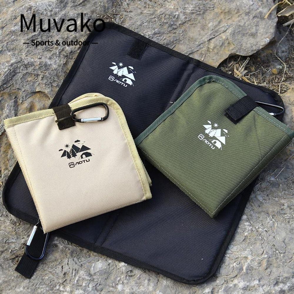 MUVAKO แผ่นรองนั่งโฟม, แผ่นรองตั้งแคมป์กันความชื้นอเนกประสงค์, เบาะรองนั่งแคมป์ปิ้งแบบพับได้กันลื่นกันน้ําแบบพกพาชายหาด