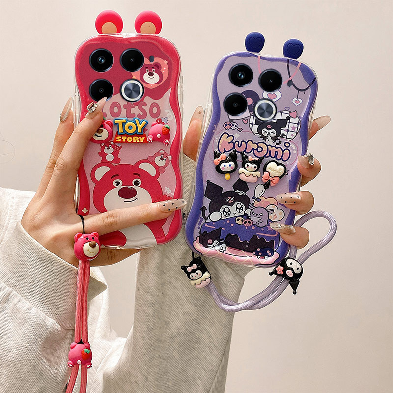 เคส Infinix Note 40 Pro Infinix 40 Pro Plus tpu เคสโทรศัพท์ตุ๊กตาครีมลายการ์ตูนน่ารัก NYGZ