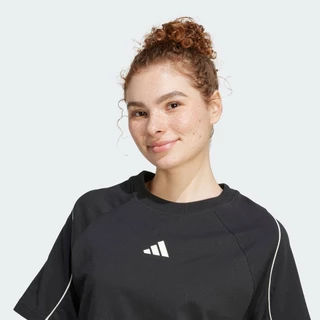 adidas Lifestyle Stadium 3-Stripes Tee Women Black JV7009