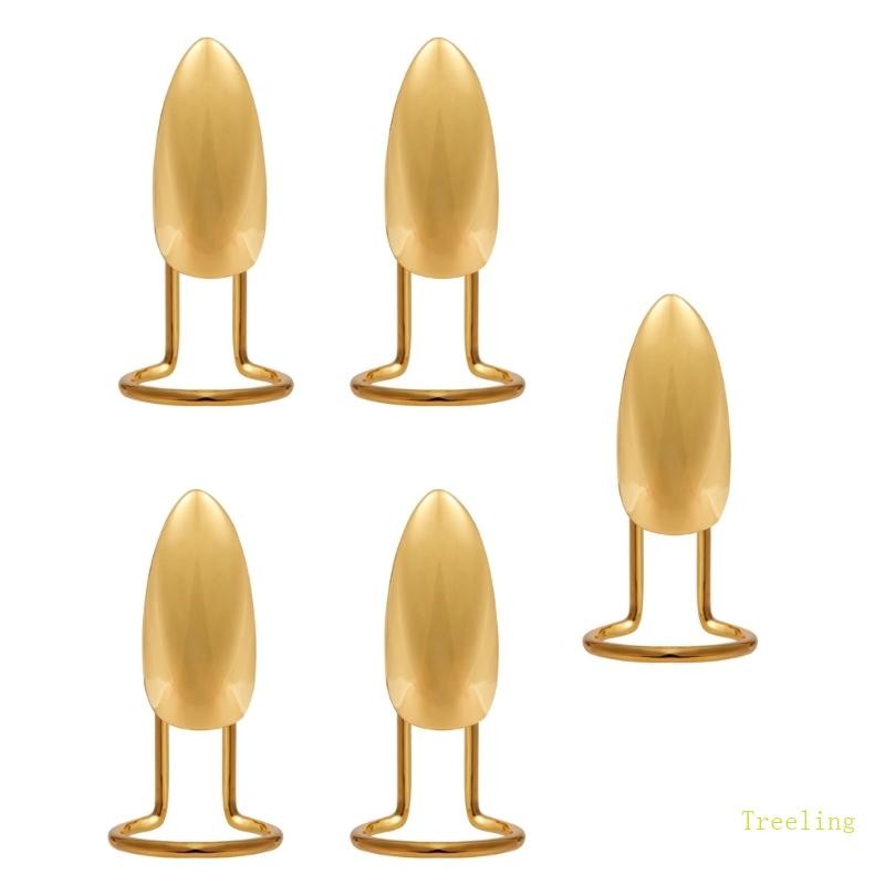 การทําต้นไม้ แพ็คของเล็บที่สวมใส่ได้สไตล์กล 5 ชิ้นสําหรับแหวนทองแดงแบบปรับได้ดูที่ไม่ซ้ําใครและทันสมัยสําหรับอเนกประสงค์