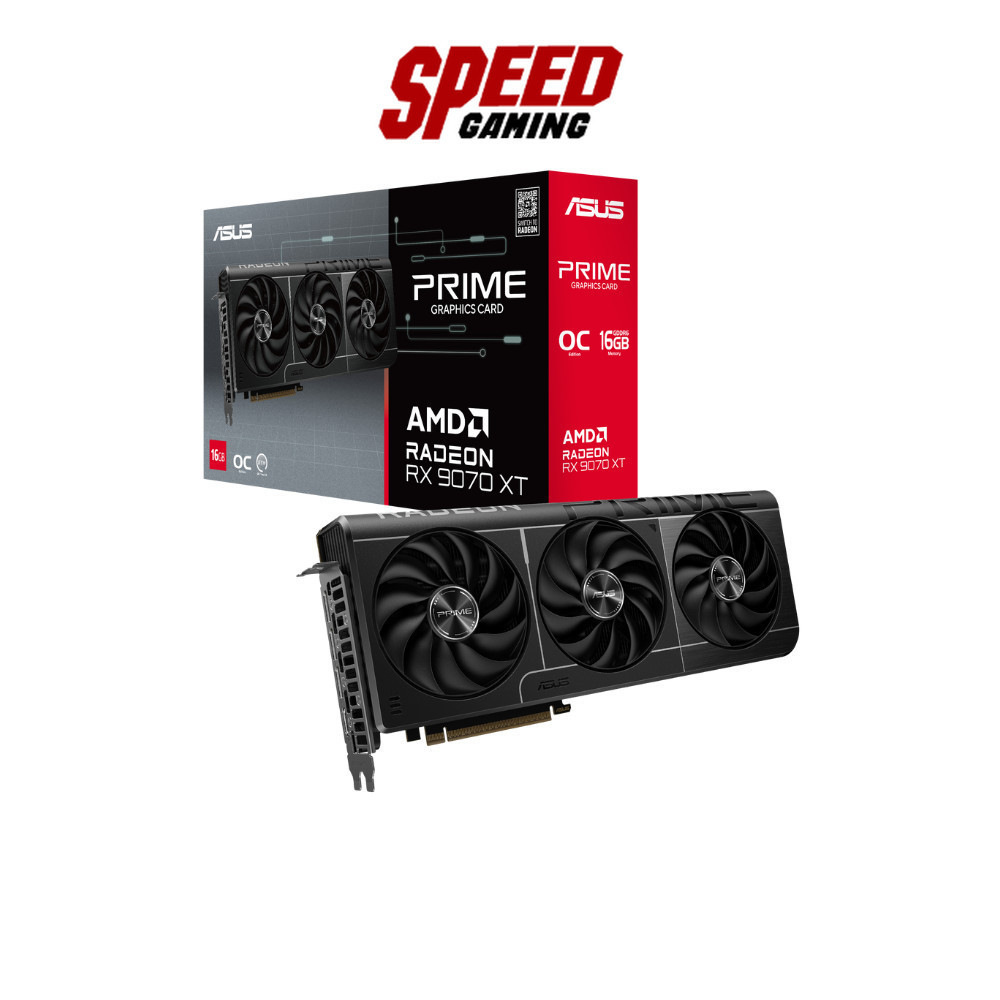 ASUS Prime Radeon™ RX 9070 XT OC Edition 16GB GDDR6 | VGA Card (การ์ดจอ) | By Speed Gaming