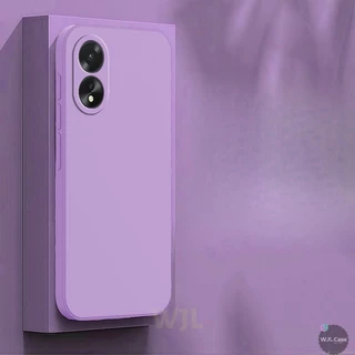 เคส OPPO A18 A38 เคสซิลิโคนโทรศัพท์มือถือสีลูกกวาดเรียบง่าย YT