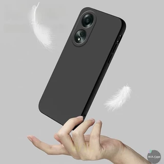 เคส OPPO A58 4G เคสนิ่มโทรศัพท์มือถือซิลิโคนสีลูกกวาดเรียบง่าย YT