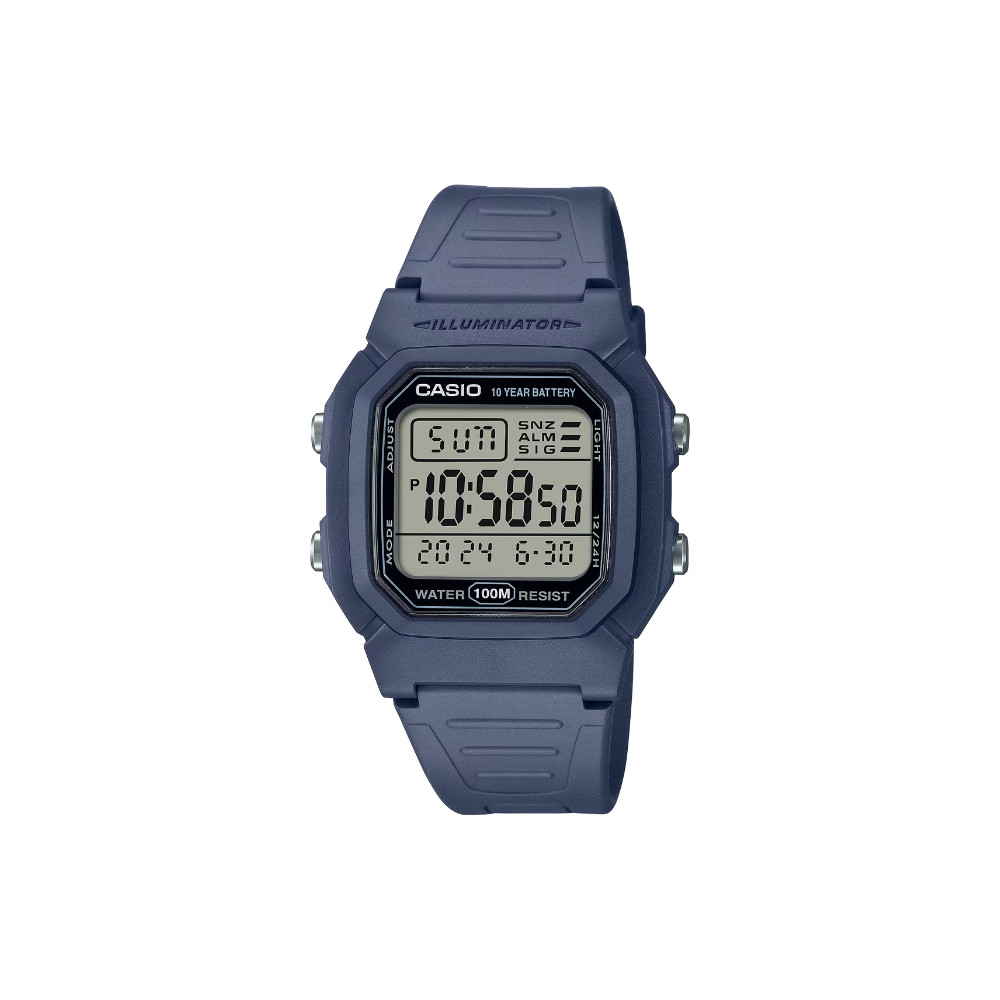 CASIO นาฬิกาข้อมือ CASIO รุ่น W-800H-2AVDF สายเรซิ่น สีกรม