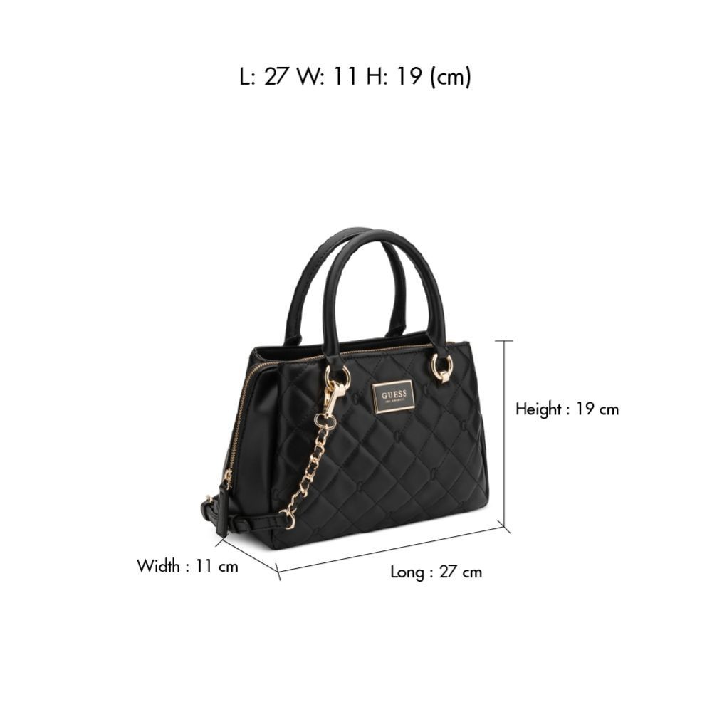 Guess กระเป๋า รุ่น VG959606 GWYN SATCHEL สีดำ