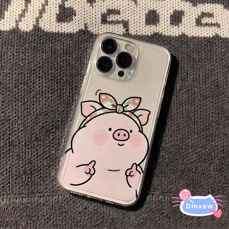 คู่น่ารักหมูสีชมพูเคสโทรศัพท์สําหรับXiaomi Redmi A5 A4 5G A3X A3 A2 A1 Plus Turbo 4 3 Y3 Y2 Y1 Mi 6X
