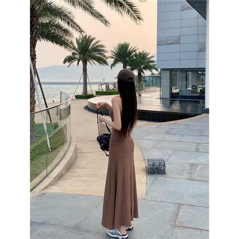 Anata พร้อมส่ง เดรส ชุดเดรสสวยหรูลุคไฮโซ เดรสเซ๊กซี่ เดรสคล้องคอแฟชั่นสาวฮอตสุดเซ็กซี่ กระโปรงยาวเข้ารูปเข้ารูปพอดีตัว - รูปที่ 5