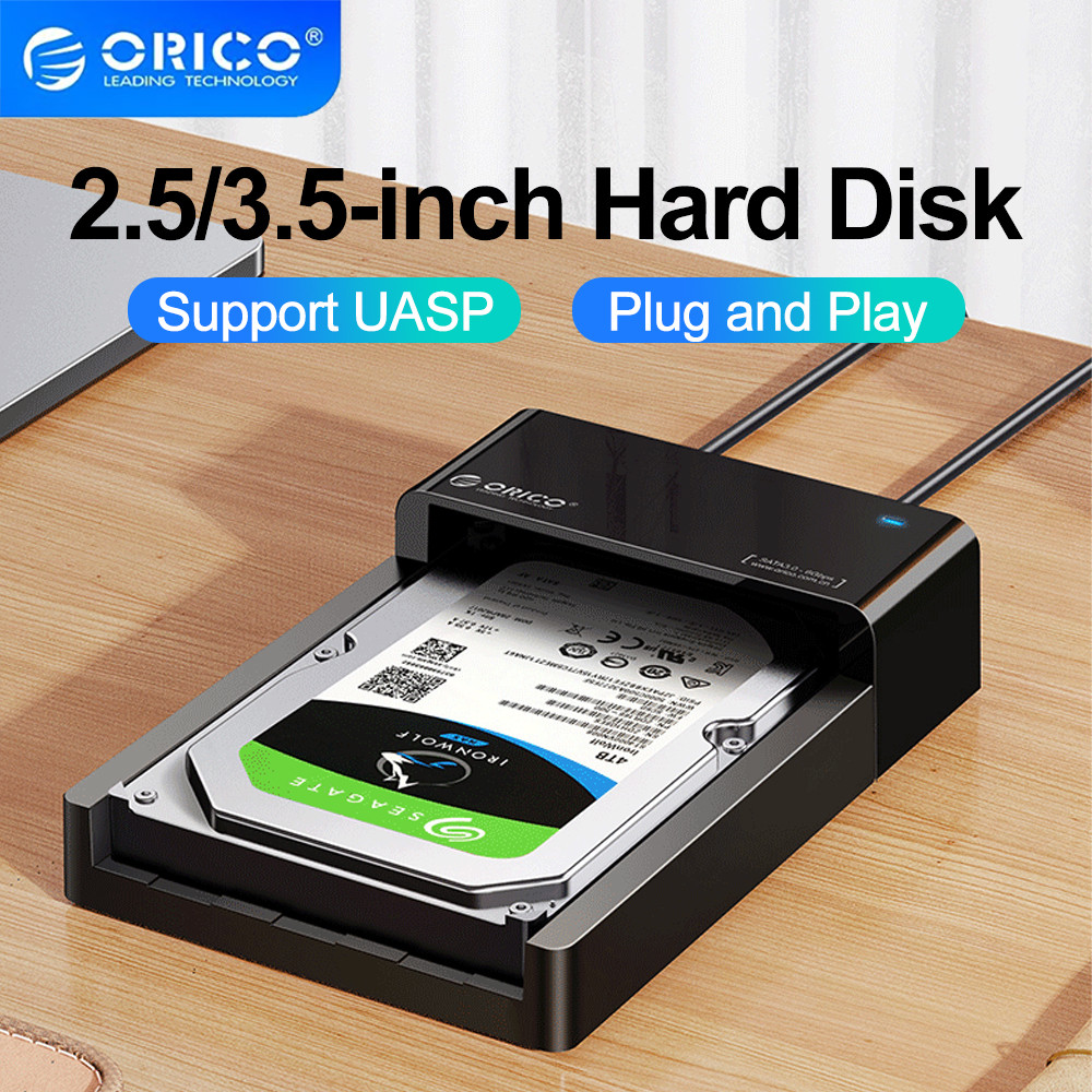 ORICO HDD Docking Station SATA 2.5/3.5 นิ้ว HDD รองรับ 8TB HDD (6518)