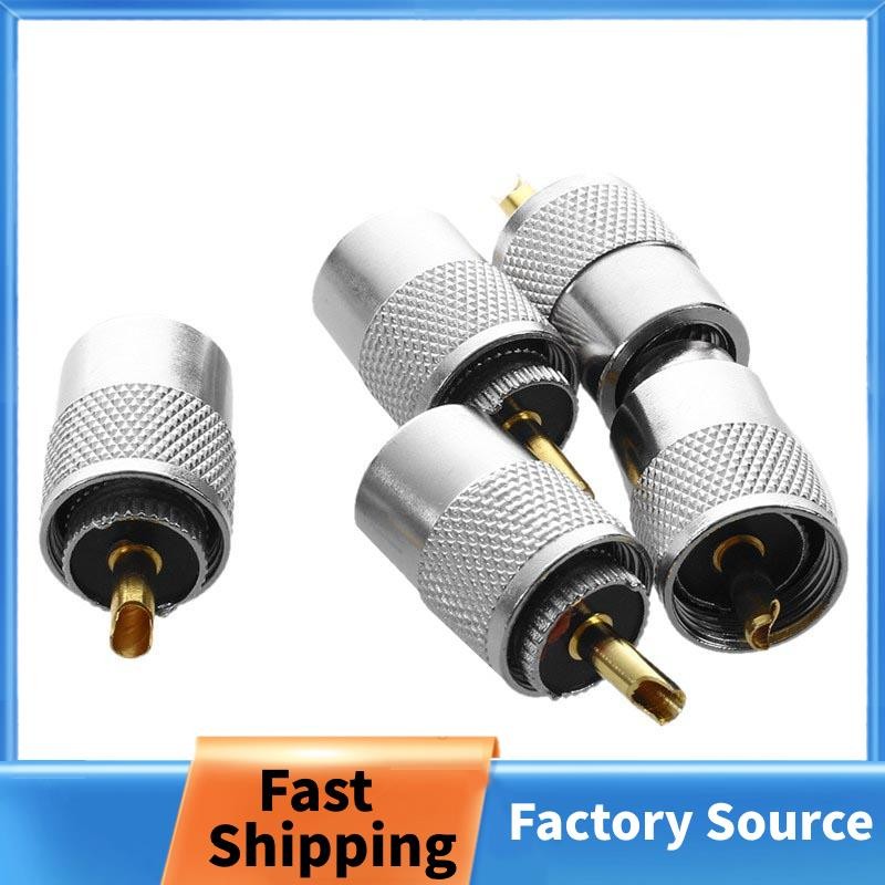 5 ชิ้น UHF PL259 ปลั๊กบัดกรีสําหรับ RG8