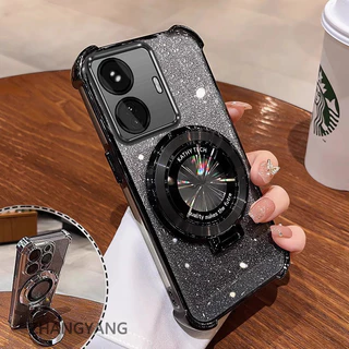 สําหรับRealme C55 Clear CaseหนาฝาครอบชุบซิลิโคนShockProofเคสโทรศัพท์CCCA10