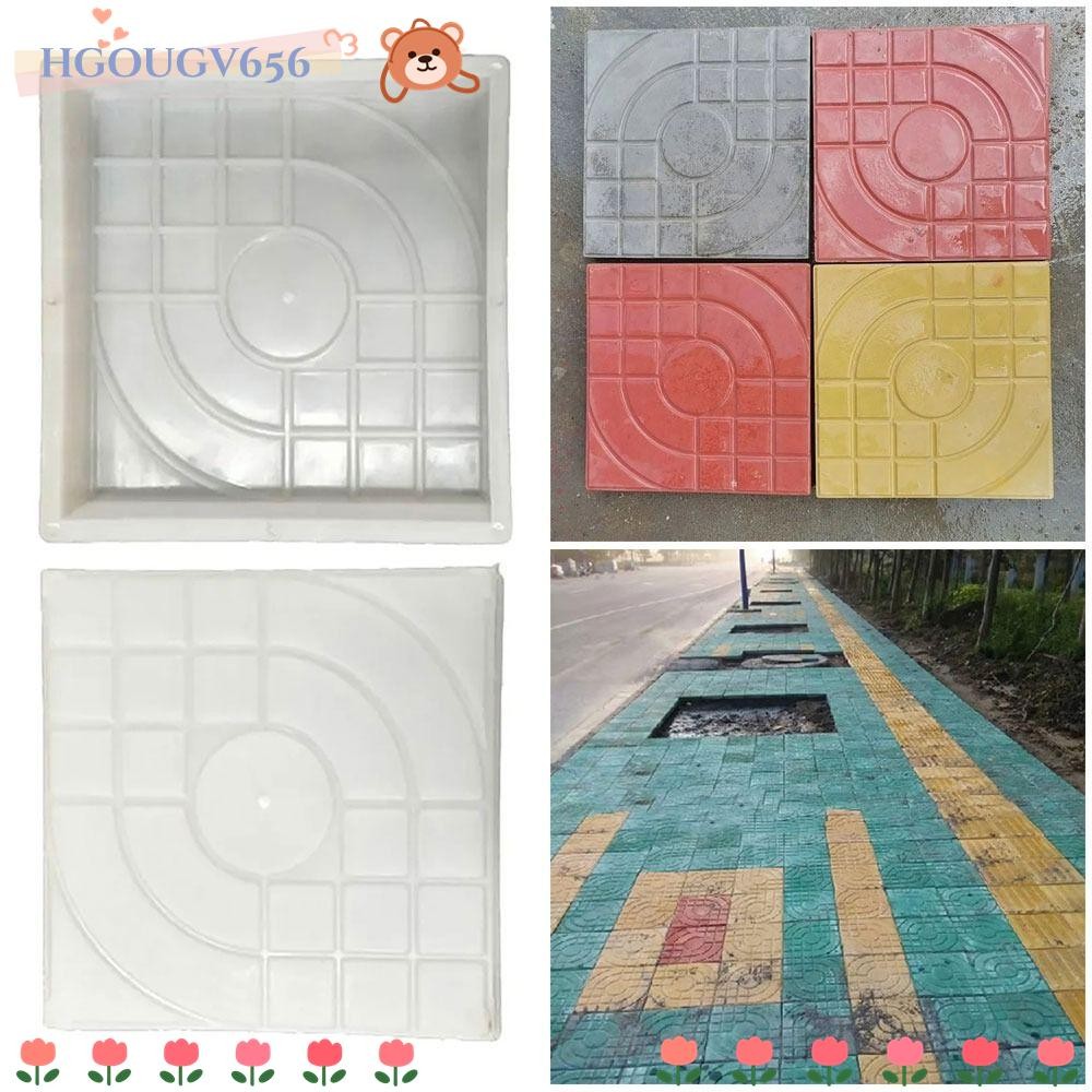 HGOUGV656 1 ชิ้น Stepping Stone Paver, รูปสแควร์นํากลับมาใช้ใหม่ Paving อิฐ Mould, พลาสติกทนทาน DIY ทางเดินอิฐแม่พิมพ์สําหรับสนามหญ้า Patio Yard Garden