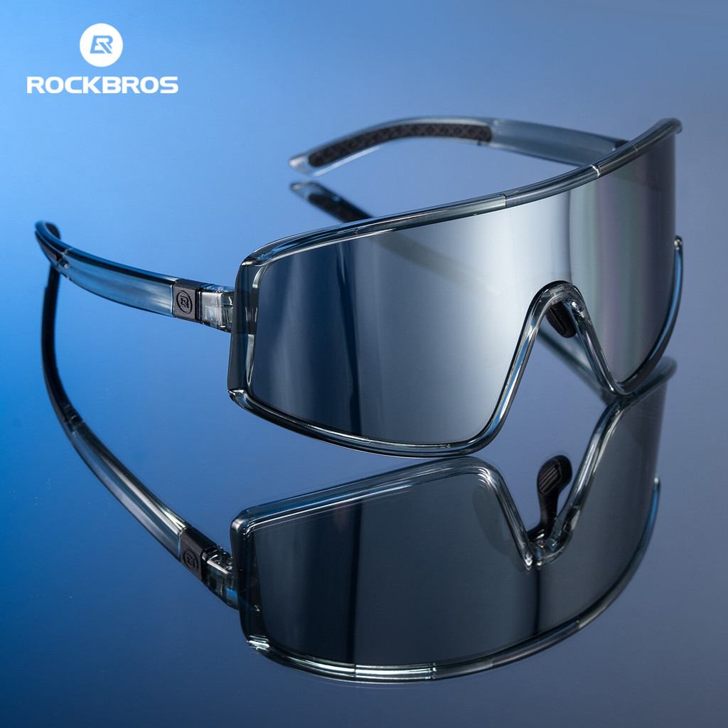 ROCKBROS แว่นตาขี่จักรยานโพลาไรซ์ Photochromic Anti Fog Unisex กีฬาวิ่งถนนขี่จักรยานแว่นตากันลมพร้อมกรอบสายตาสั้นอุปกรณ์ขี่จักรยาน