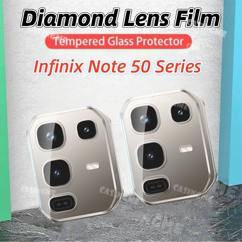 สําหรับ Infinix Note 50 Pro + 2025 3D กล้องเลนส์ Protector สําหรับ Infinix Note50Pro + Note50 50X 50S 50Pro 50Pro + 4G 5G 2025 กระจกนิรภัยโปร่งใสด้านหลังกล้องป้องกัน
