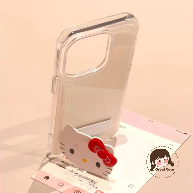 น่ารัก Hello Kitty ผู้ถือเคสโทรศัพท์สําหรับ iQOO 13 7 Z9 Turbo Turbo + Z8 Z8x Z7 Pro Z7i Z6 Lite Z5x