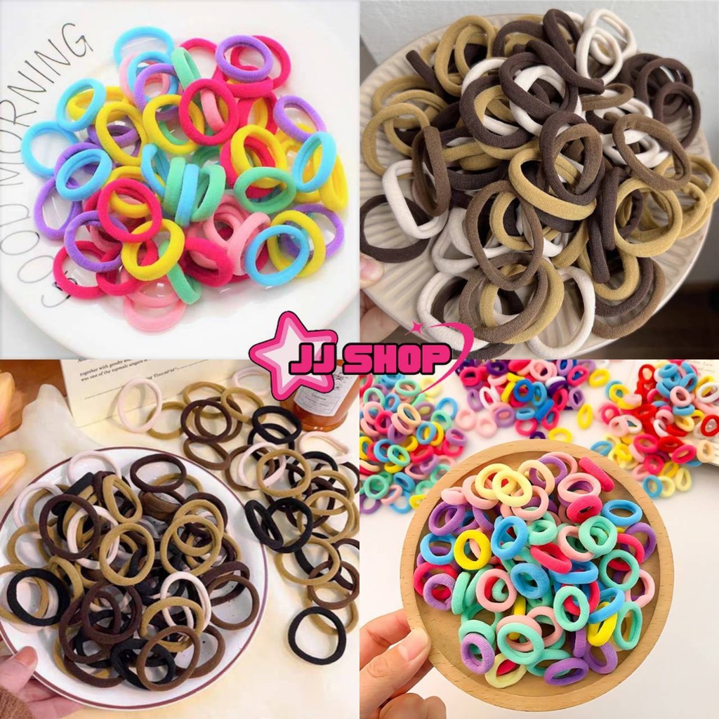 JJ shop💜 พร้อมส่ง "TM-14/TM-15" หนังยางสองขนาด ราคา1บาท น่ารักๆ ยืดมัดได้ดี แฟชั่น