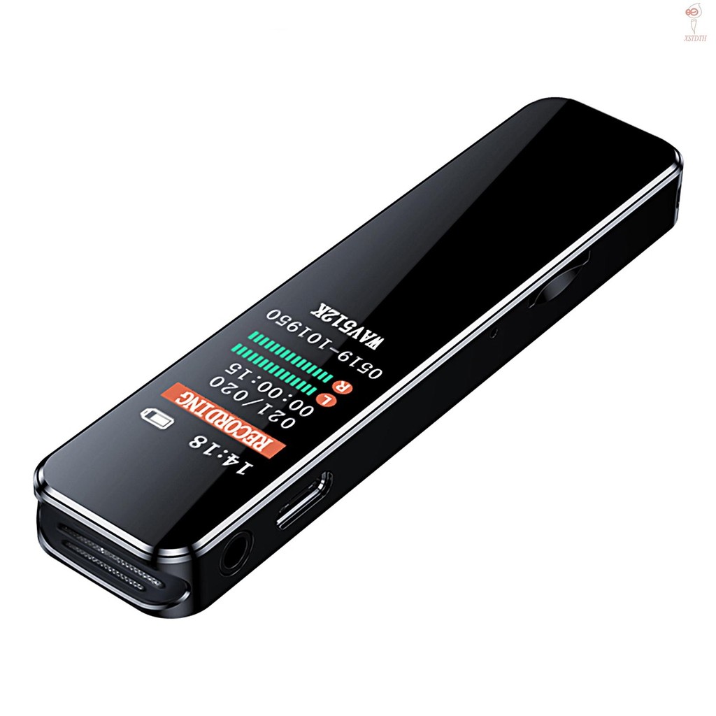 [จัดส่งรวดเร็ว] เครื่องบันทึกเสียงลดเสียงรบกวนพร้อม Playback Portable Type-C USB2.0 Transmission 153