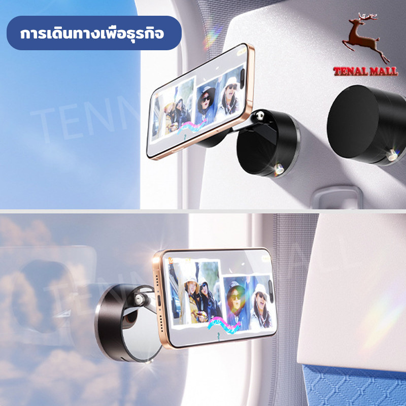 สูญญากาศถ้วยดูดแม่เหล็กพับหมุนยืนถ้วยดูดสองด้านสําหรับสากลสูญญากาศหมุนยืนที่วางโทรศัพท์มือถือ - รูปที่ 5