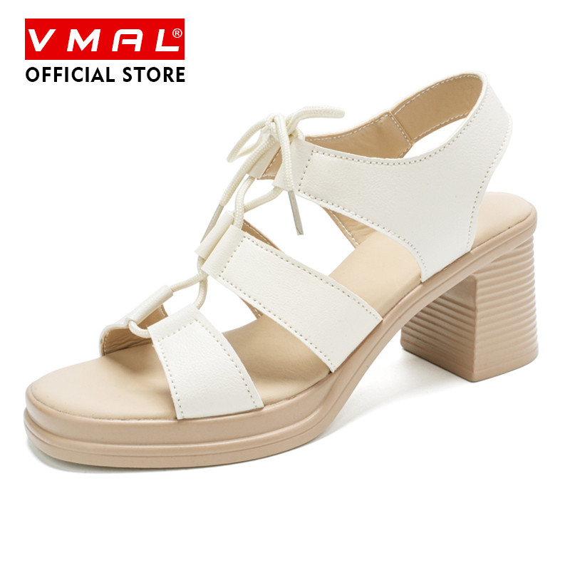 VMAL รองเท้าแตะส้นหนากันลื่นลําลองแฟชั่นฤดูร้อนของผู้หญิง VMAL