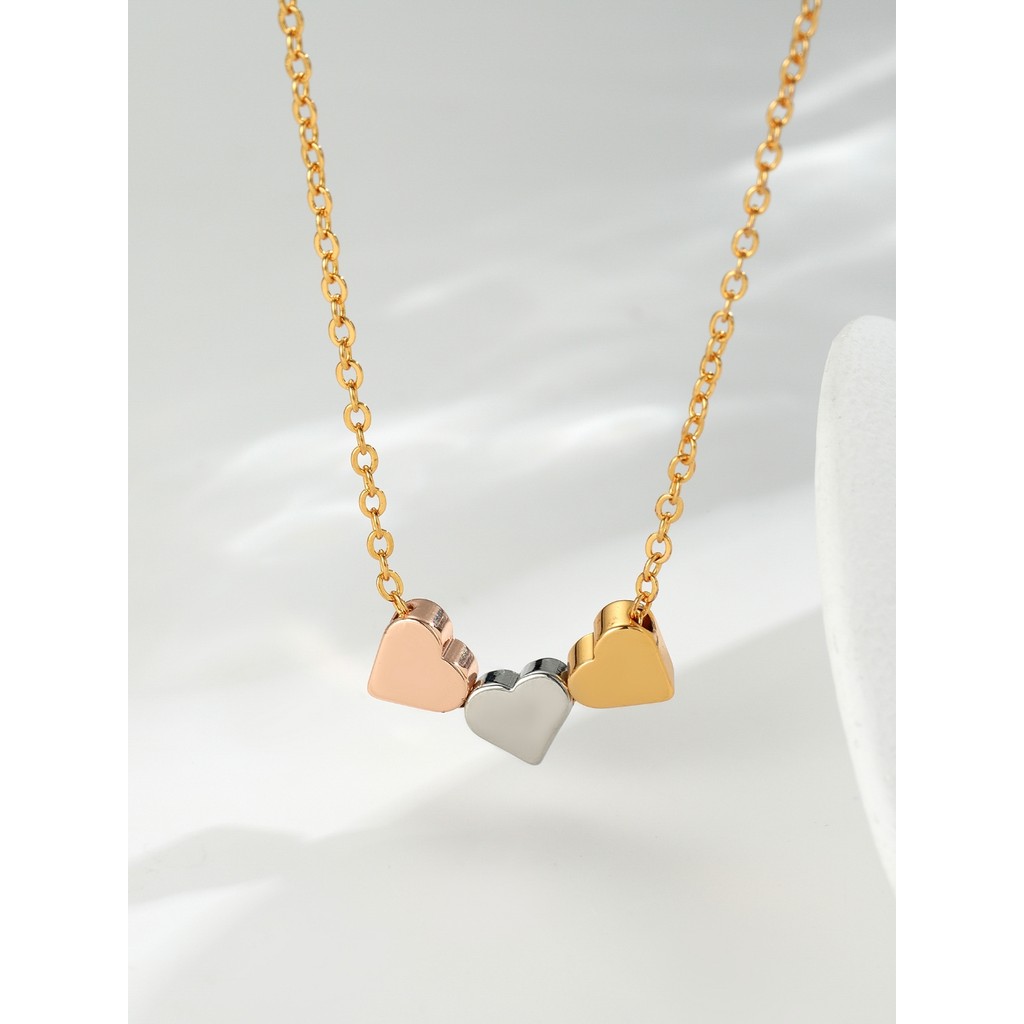 Lavish Jewelry 608N สร้อยคอไทเทเนียมผู้หญิง เงินแท้ ยาว หนุ่มสาว และทนต่อการซีดจาง