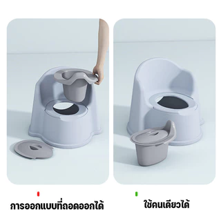 Berma Baby สุขาเด็ก กระโถนเด็กฝึกขับถ่าย ใช้คนเดียวได้ ปลอดสาร BPA ทําความสะอาดง่าย