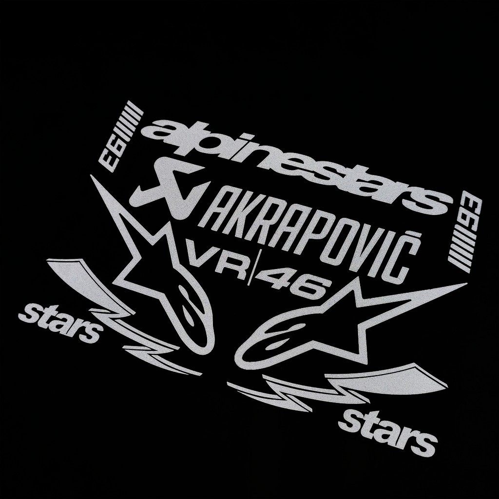 A-Star ชุด DIY หมวกกันน็อคสติกเกอร์กันน้ํารถจักรยานยนต์สกู๊ตเตอร์ด้านข้าง Fender tank Decor ดัดแปลงสําหรับ Yamaha xmax aerox vario beat adv pcx scoopy mio i 125 150 160 Sniper 155 - รูปที่ 4