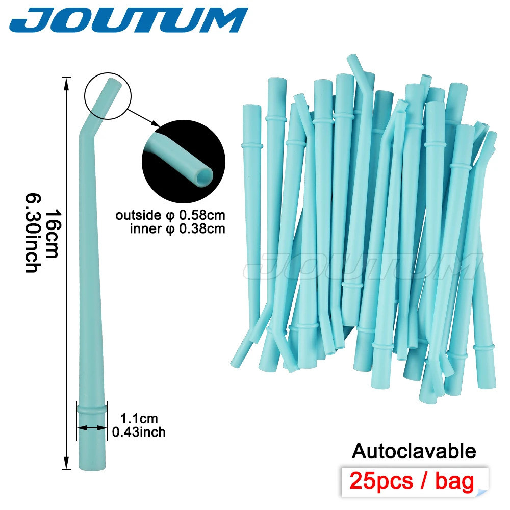 25pcs/10bag Dentistry Clinic Surgical Dental Suction tube Dentist Tools Disposable Dental Suction Ti