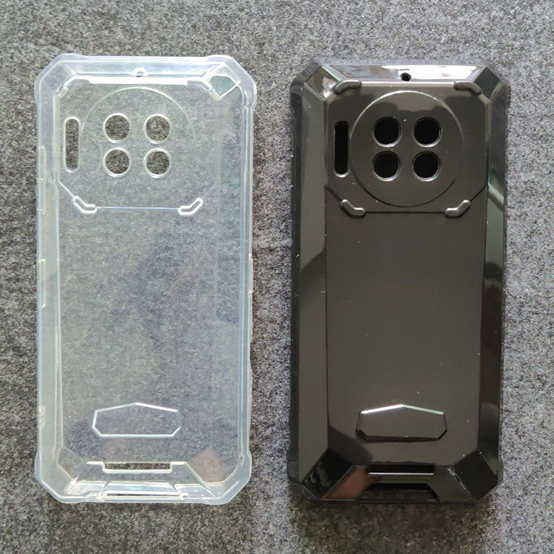 สําหรับ Oukitel WP19 Soft TPU เคสโทรศัพท์สีดําซิลิโคนโปร่งใสสําหรับ Oukitel WP19 Oukitel WP 19 ป้องก