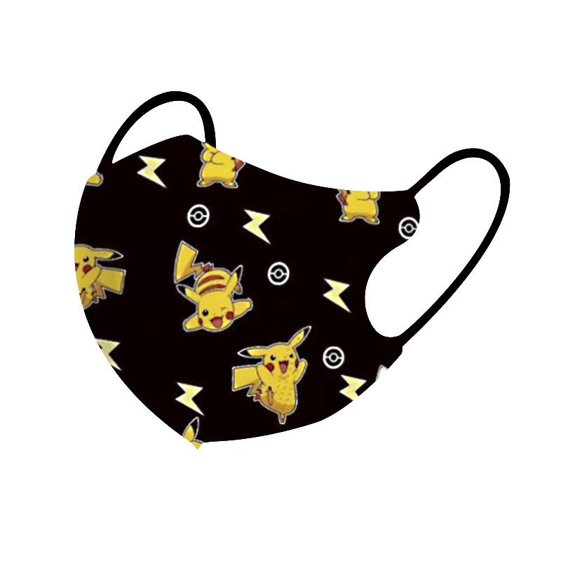 (ปิกาจู) หน้ากากอะนิเมะญี่ปุ่น 50 ชิ้นบรรจุหีบห่อ 3-12age เด็กชายและเด็กหญิง Cool และแฟชั่นหน้ากากเด็ก 3D - รูปที่ 3