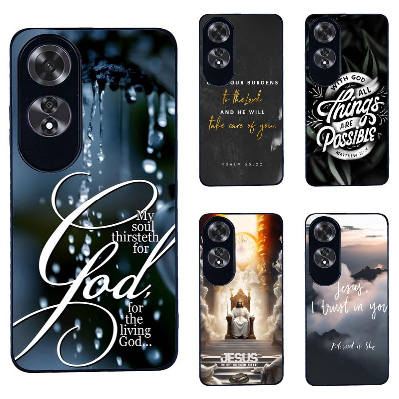 เคสโทรศัพท์สําหรับ OPPO A60 Jesus Christ Bible Verse 2 กันกระแทก