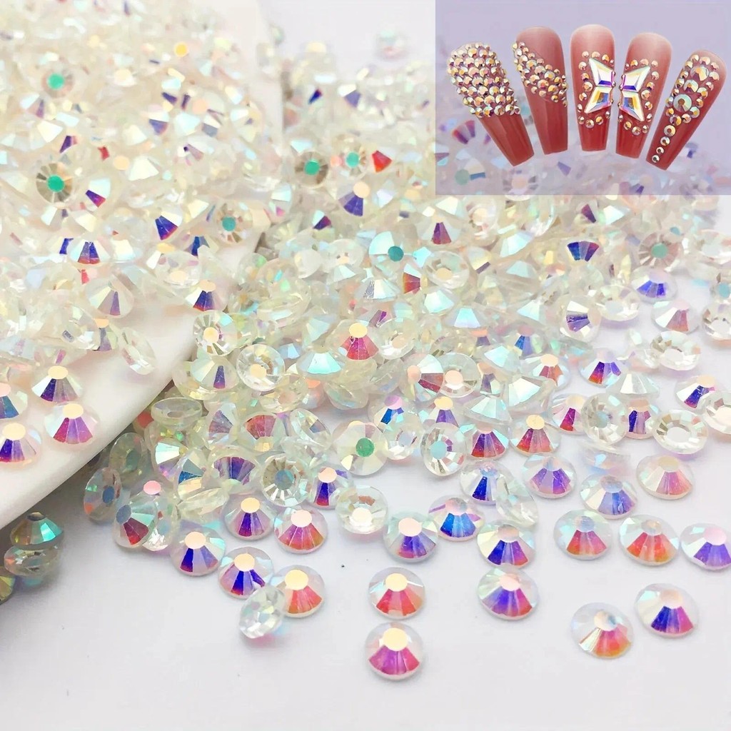 Ss3-ss34 โปร่งใส AB กลิตเตอร์ พลอยเทียม เล็บหินเสื้อผ้า DIY อุปกรณ์เสริม