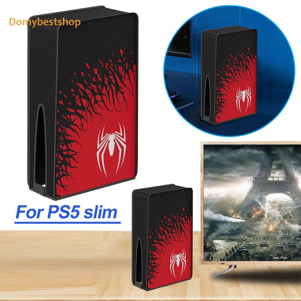 แนวตั้ง/แนวนอนป้องกันฝุ่นผ้า Oxford กันน้ําสําหรับ PS5 Slim Console [Domybestshop.th]