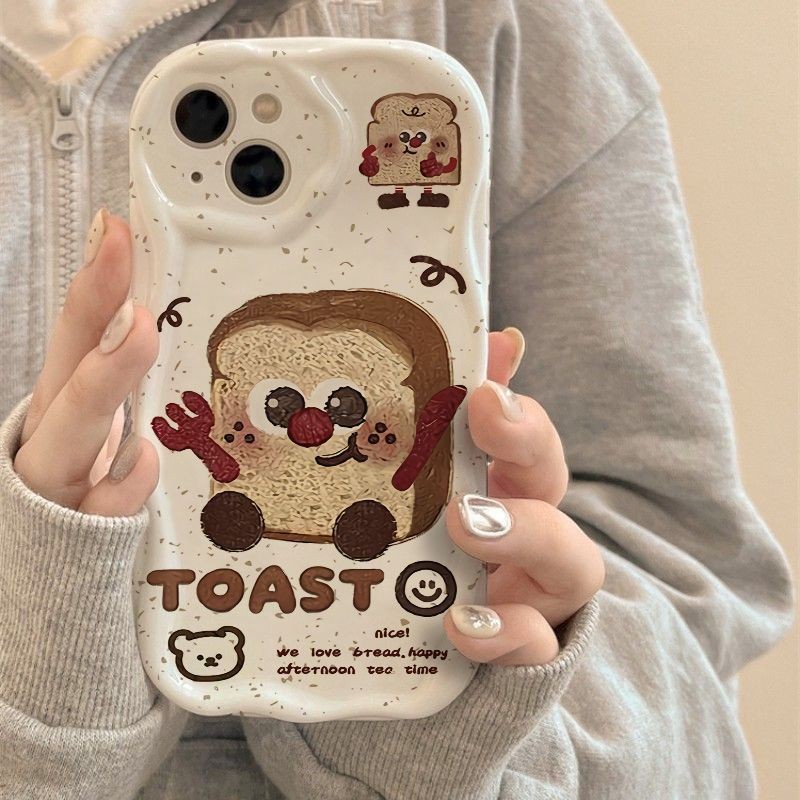 เคสขนมปังขนมปังปิ้งน่ารัก Samsung S25FE S24 S25 J7Prime M34 M14 M15 F34 S23FE S21FE S20FE S22 S23 S2