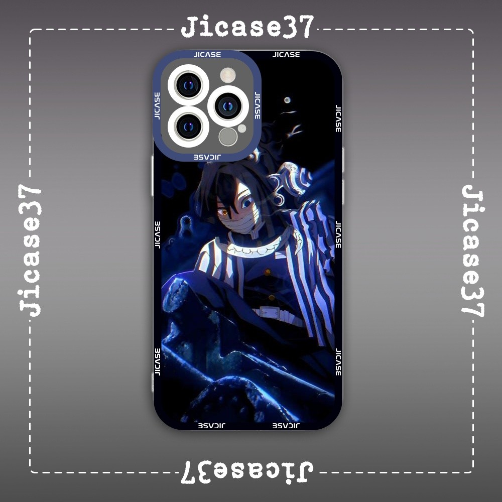 เคส iPhone Square Edge Samsung Xiaomi Oppo Anime Kimetsu no yaiba Demon Slayer Sword Character Iguro