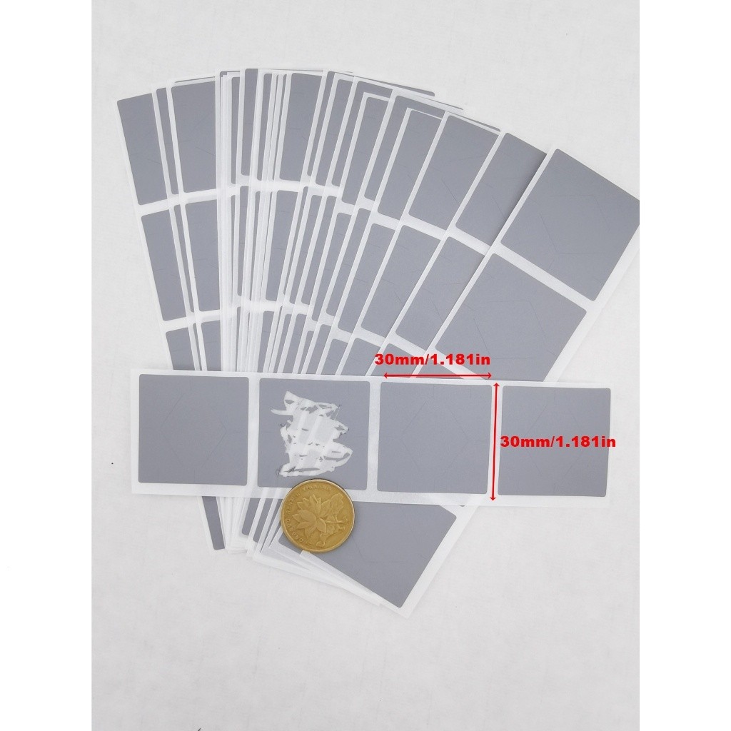 100pcs 30x30 มม.สแควร์ Scratch Off ป้ายสีเทา Scratching สติกเกอร์สําหรับ DIY Store เกมของขวัญ Loyalty การ์ด Home Scratching การ์ดสติกเกอร์