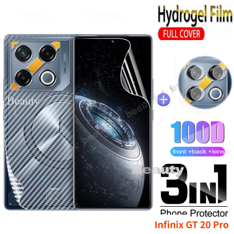 ฟิล์มไฮโดรเจลด้านหน้าสําหรับinfinix GT 20 Proป้องกันหน้าจอฟิล์มสําหรับInfinix GT20 Pro GT10 Pro GT 2