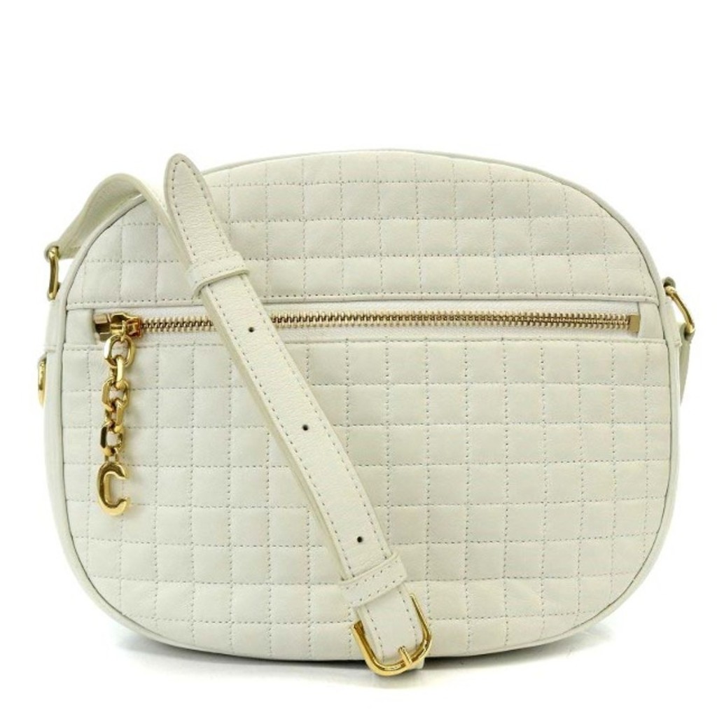 Celine Shoulder Bag White Direct from Japan Secondhand