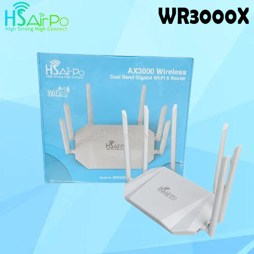 HSAIRPO WR3000X เราเตอร์ไร้สาย GIGABIT WIFI6 AX3000