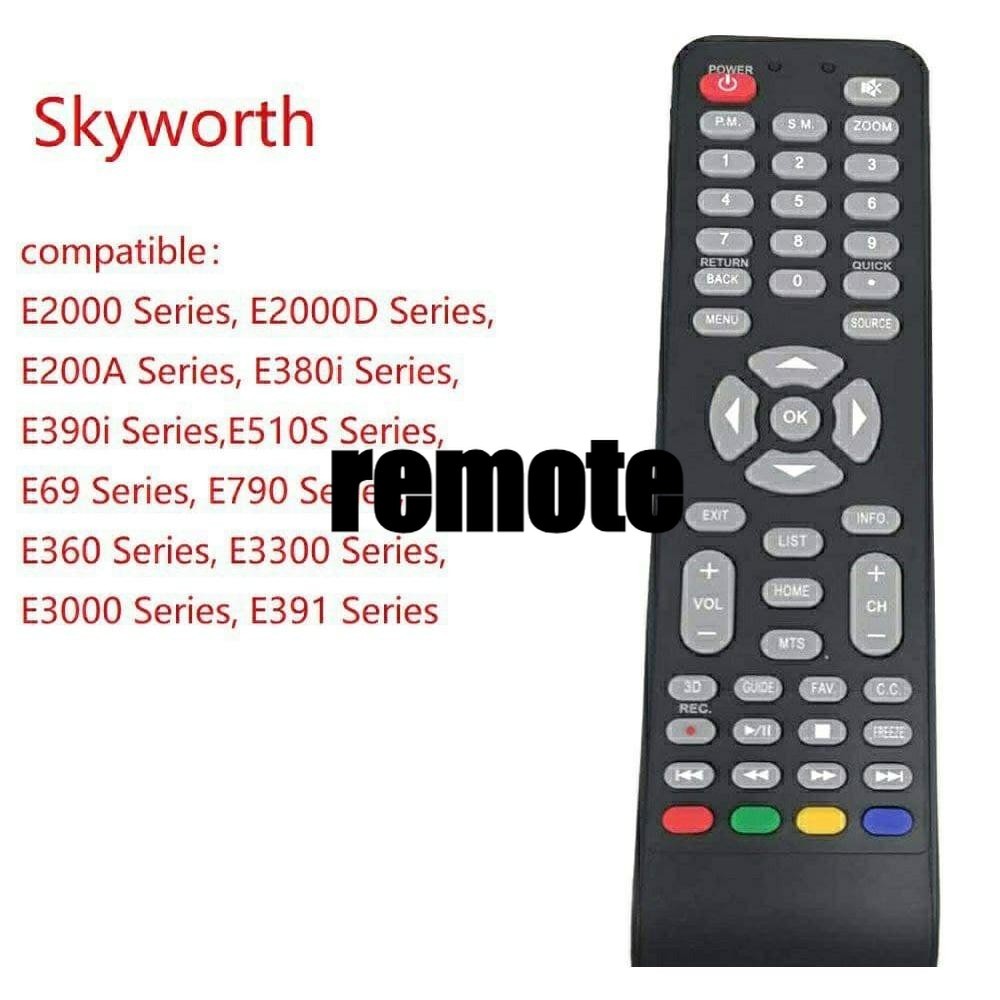 รีโมทสําหรับ Skyworth LED TV 24E3A11G 32E3A11G 40E3A11G 32E2000 40E2000 43E2000 43E2000 32E380I